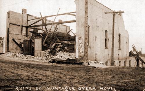 Montague Opera House - OLD POST CARD